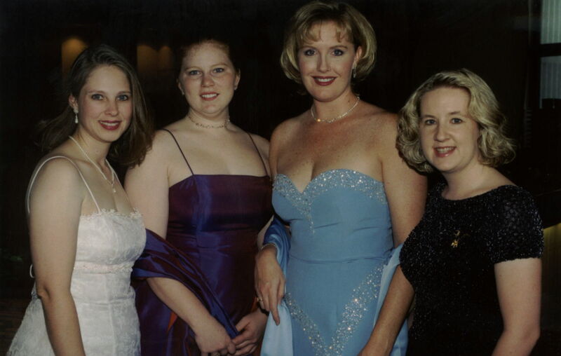 Group of Four at Carnation Banquet Photograph, July 4-8, 2002 (Image)
