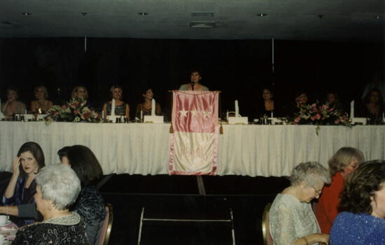 Head Table and Speaker at Carnation Banquet Photograph 2, July 4-8, 2002 (image)