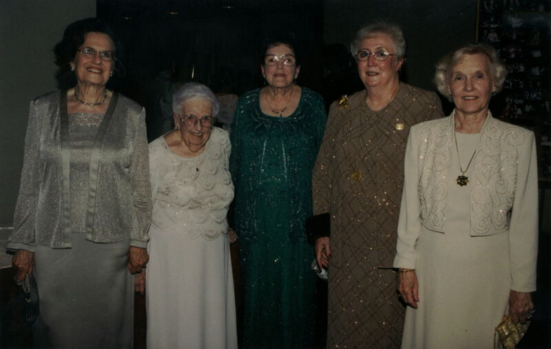 Group of Five at Carnation Banquet Photograph, July 4-8, 2002 (Image)