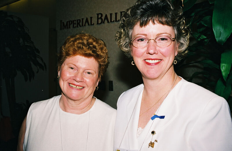 Two Unidentified Phi Mus at Convention Photograph 1, July 4-8, 2002 (Image)