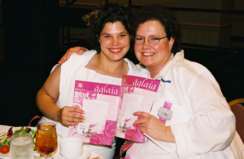 Two Phi Mus With The Aglaia at Convention Photograph, July 4-8, 2002 (Image)