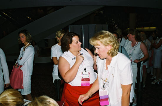 Phi Mus Mingling Before Convention Session Photograph 1, July 4-8, 2002 (image)