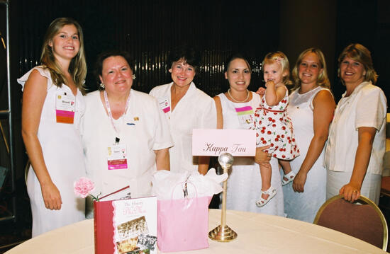 Group by Kappa Tau Chapter Table at Convention Photograph 2, July 4-8, 2002 (image)