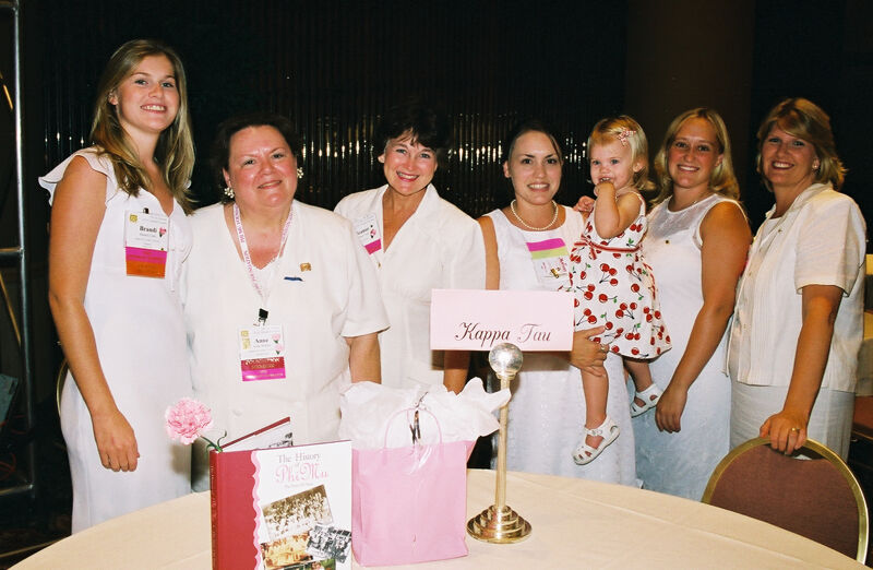 Group by Kappa Tau Chapter Table at Convention Photograph 2, July 4-8, 2002 (Image)