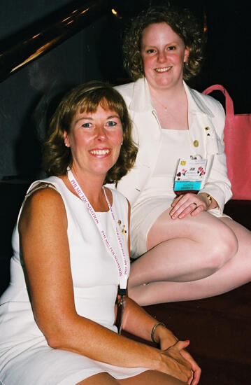 Unidentified and Jill Delorey at Convention Photograph, July 4-8, 2002 (image)