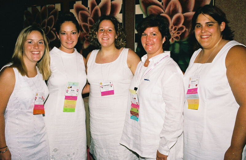 Julie, Erin, Courtney, Mary, and Rhonda at Convention Photograph, July 4-8, 2002 (Image)