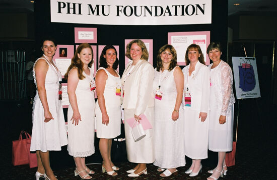 Group of Seven by Convention Phi Mu Foundation Exhibit Photograph, July 4-8, 2002 (image)