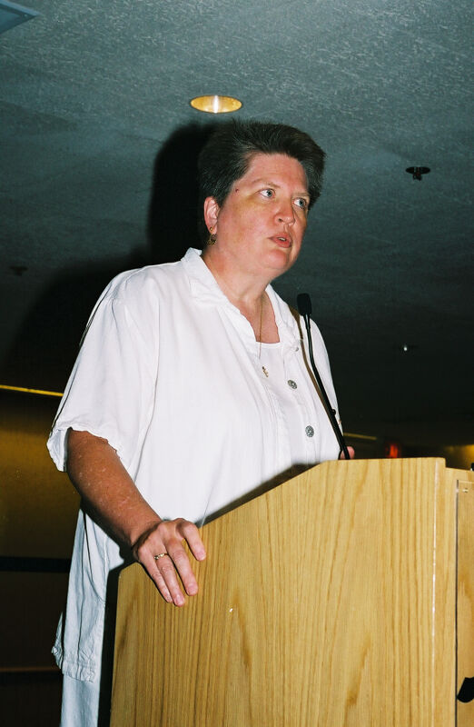 Unidentified Phi Mu Speaking at Convention Photograph 6, July 4-8, 2002 (Image)