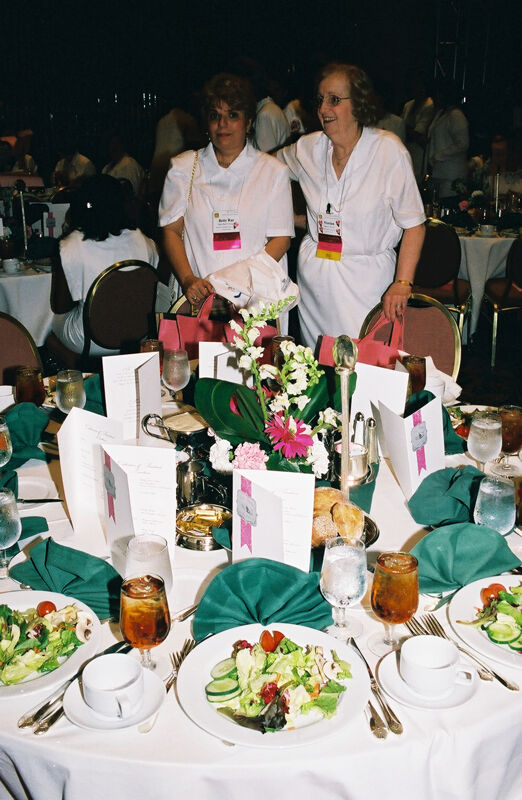 Betty Rae and Marian at Convention Dinner Photograph, July 4-8, 2002 (Image)