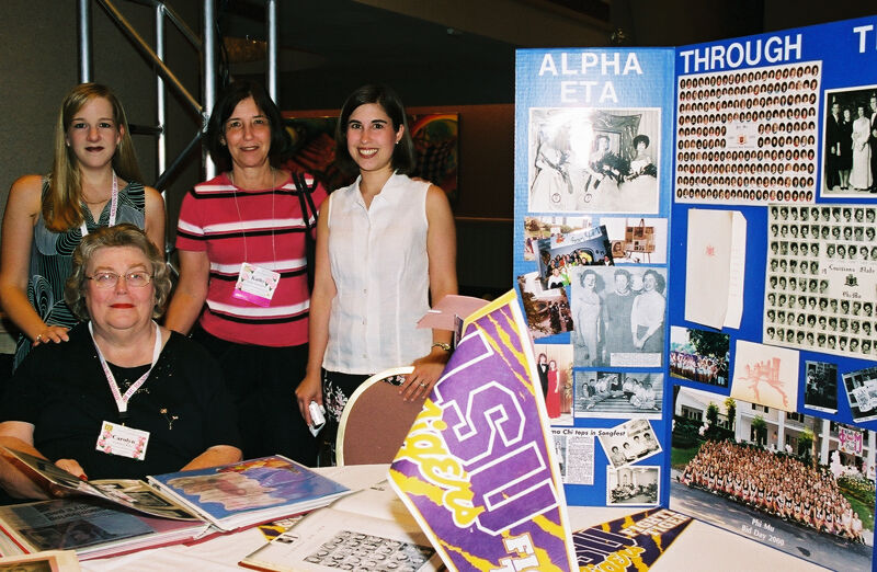 Four Phi Mus by Alpha Eta Chapter Display at Convention Photograph 2, July 4-8, 2002 (Image)