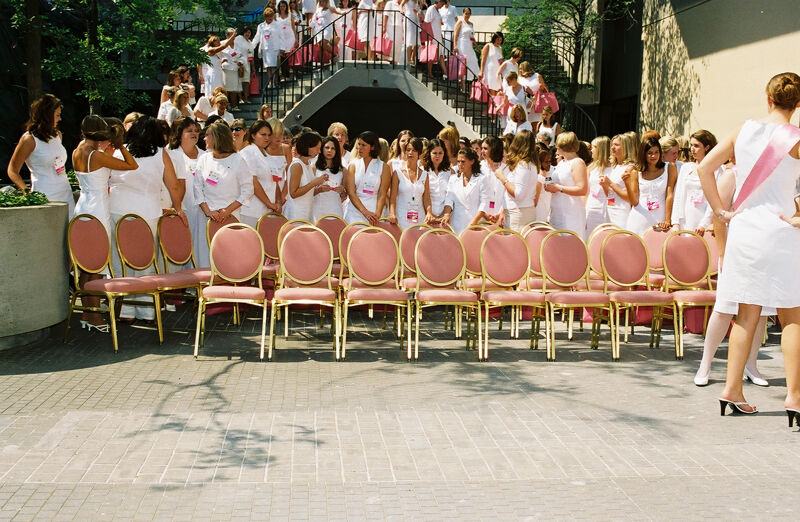 Phi Mus Gather Outside During Convention Photograph, July 4-8, 2002 (Image)