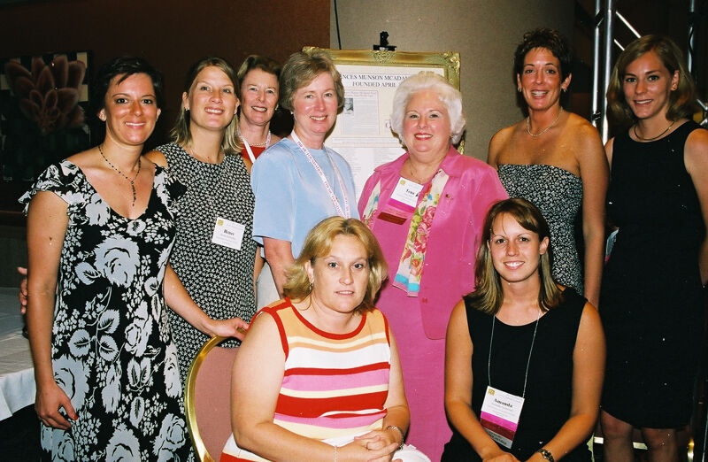 Nine Phi Mus by McAdams Fund Plaque at Convention Photograph 2, July 4-8, 2002 (Image)
