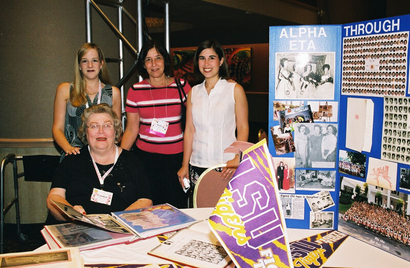 Four Phi Mus by Alpha Eta Chapter Display at Convention Photograph 1, July 4-8, 2002 (Image)