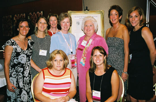 Nine Phi Mus by McAdams Fund Plaque at Convention Photograph 1, July 4-8, 2002 (image)