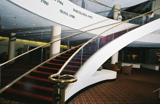 Atlanta Marriott Marquis Hotel Staircase Photograph 1, July 4-8, 2002 (image)