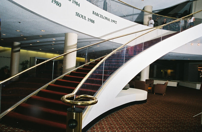 Atlanta Marriott Marquis Hotel Staircase Photograph 1, July 4-8, 2002 (Image)