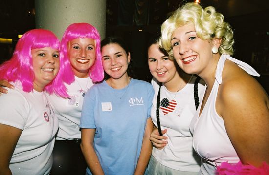 Five Phi Mus at Convention Photograph 1, July 4-8, 2002 (image)