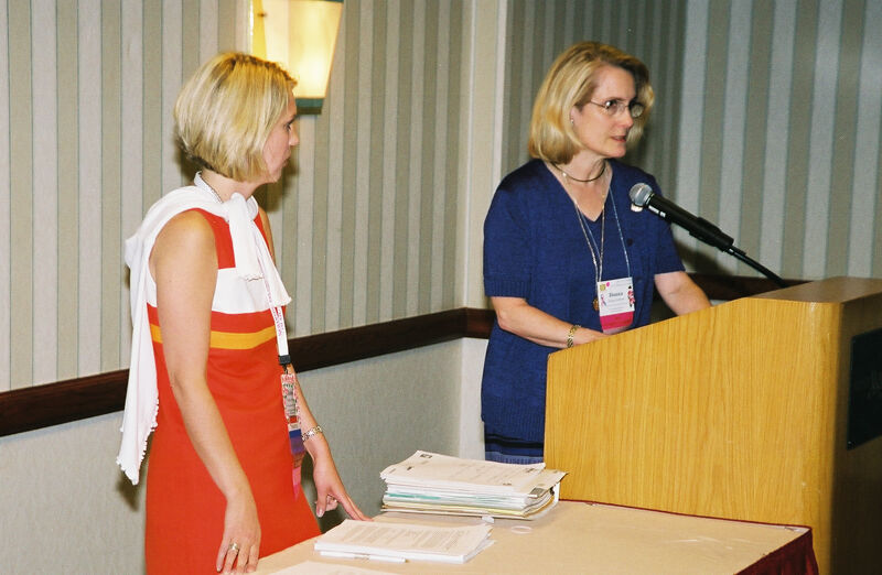 July 4-8 Unidentified Phi Mu and Donna Stallard Leading Convention Workshop Photograph 2 Image