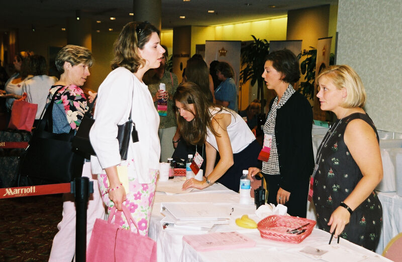 Phi Mus Registering for Convention Photograph 2, July 4-8, 2002 (Image)