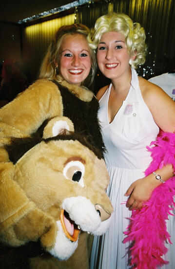 Two Phi Mus in Costumes at Convention Photograph 1, July 4-8, 2002 (image)