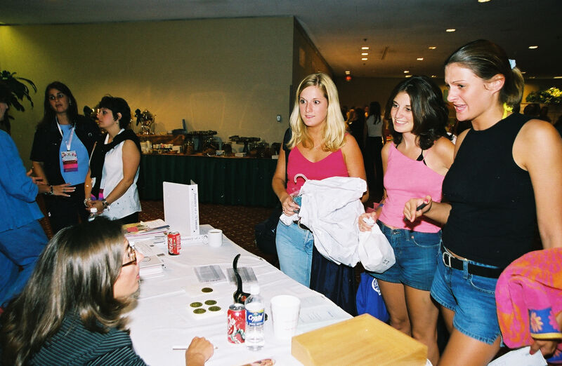 Phi Mus Registering for Convention Photograph 4, July 4-8, 2002 (Image)