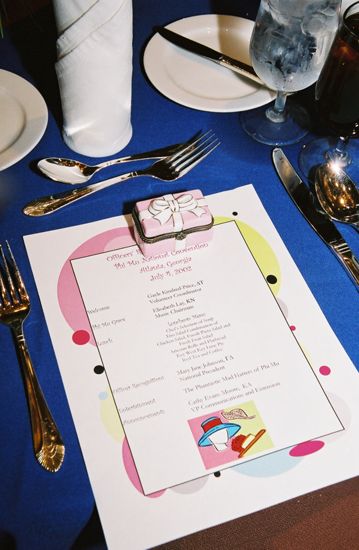 Convention Officers' Luncheon Place Setting Photograph 2, July 4, 2002 (image)