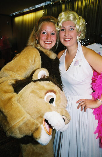 Two Phi Mus in Costumes at Convention Photograph 2, July 4-8, 2002 (image)