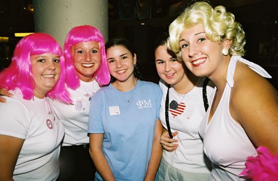 Five Phi Mus at Convention Photograph 2, July 4-8, 2002 (image)