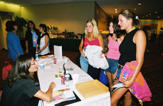 Phi Mus Registering for Convention Photograph 5, July 4-8, 2002 (image)