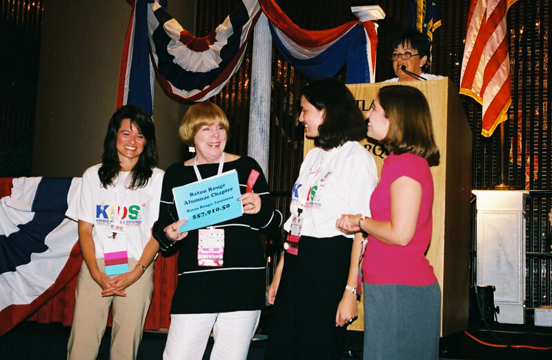 Dusty Manson and Three Phi Mus at Children's Miracle Network Recognition at Convention Photograph 6, July 4-8, 2002 (Image)