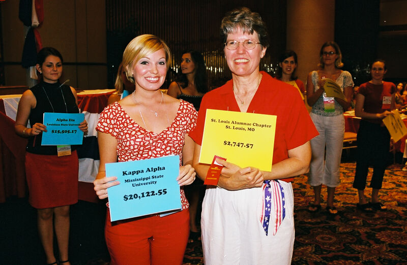 Two Phi Mus at Children's Miracle Network Recognition at Convention Photograph 2, July 4-8, 2002 (Image)