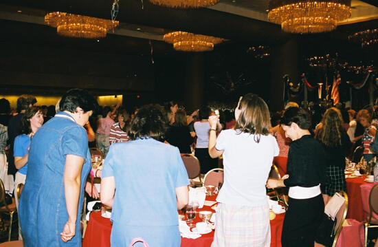 Phi Mus Standing During Convention Dinner Photograph, July 4-8, 2002 (image)