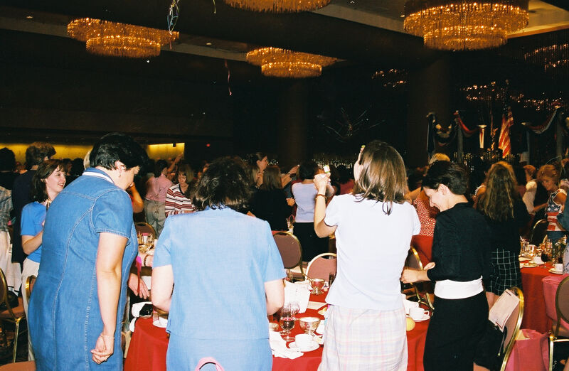 Phi Mus Standing During Convention Dinner Photograph, July 4-8, 2002 (Image)