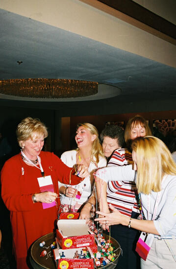 Lana Lewis and Others Set Off Poppers at Convention Photograph 4, July 4, 2002 (image)