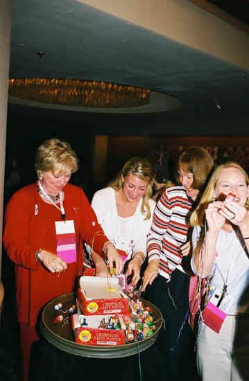 Lana Lewis and Others Set Off Poppers at Convention Photograph 5, July 4, 2002 (image)