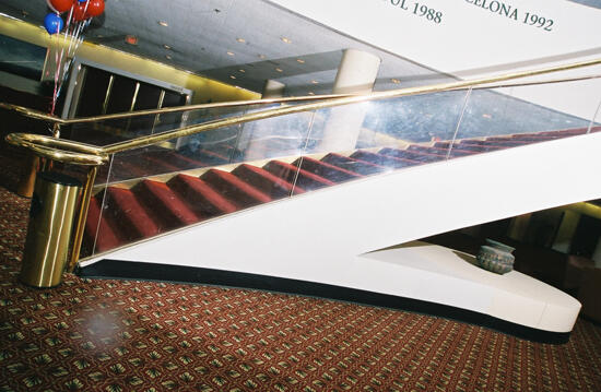 Atlanta Marriott Marquis Hotel Staircase Photograph 3, July 4-8, 2002 (image)