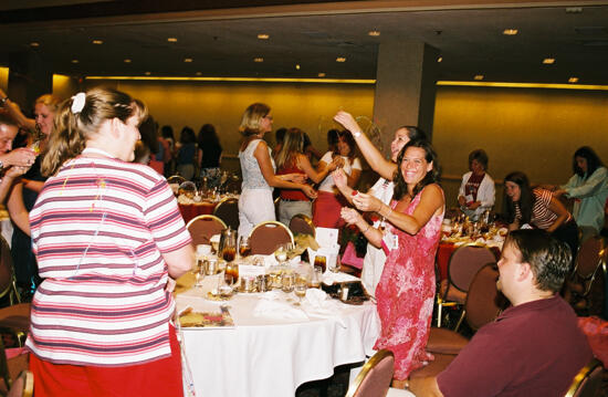 Phi Mus Setting Off Poppers at Convention Photograph 1, July 4, 2002 (image)