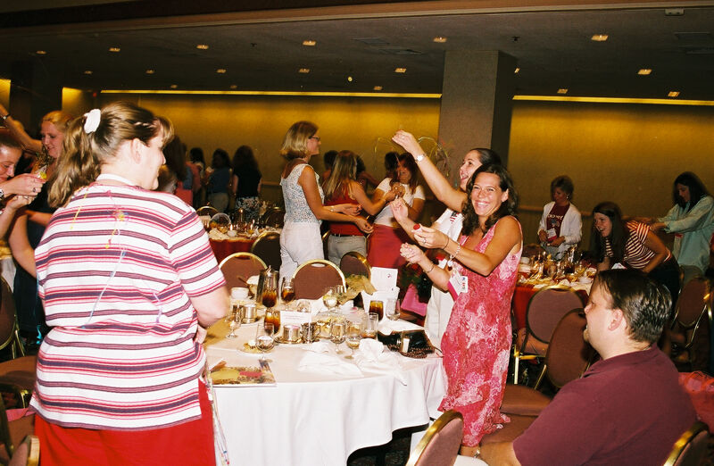 Phi Mus Setting Off Poppers at Convention Photograph 1, July 4, 2002 (Image)