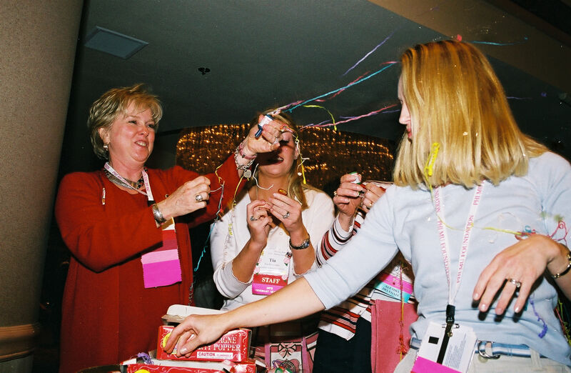 Lana Lewis and Others Set Off Poppers at Convention Photograph 9, July 4, 2002 (Image)