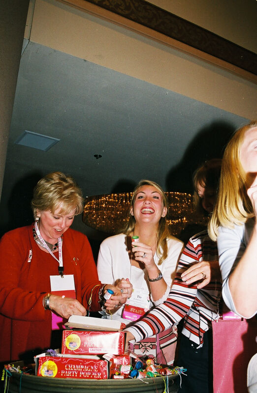 Lana Lewis and Others Set Off Poppers at Convention Photograph 8, July 4, 2002 (Image)