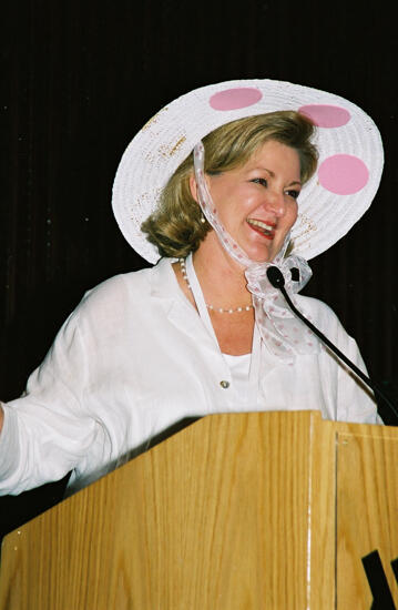 Cathy Moore Speaking at Convention Officers' Luncheon Photograph 2, July 4-8, 2002 (image)