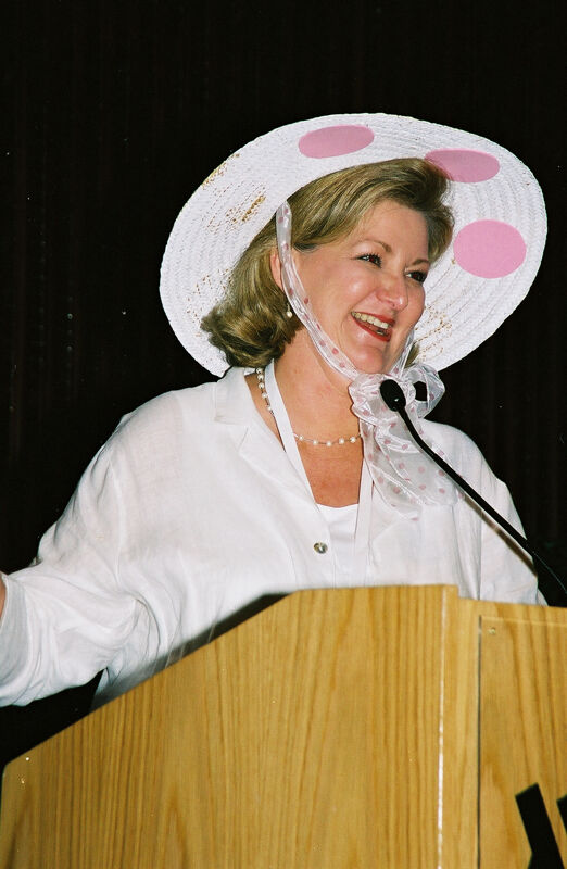 Cathy Moore Speaking at Convention Officers' Luncheon Photograph 2, July 4-8, 2002 (Image)