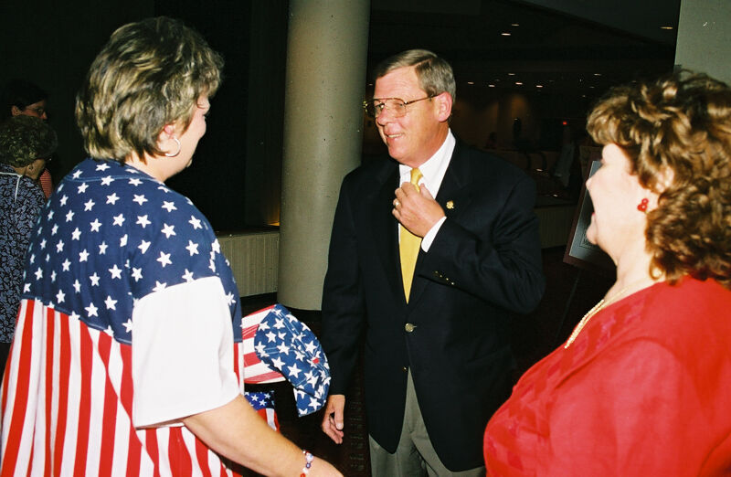 Williams, Isakson, and Johnson at Convention Photograph, July 4-8, 2002 (Image)