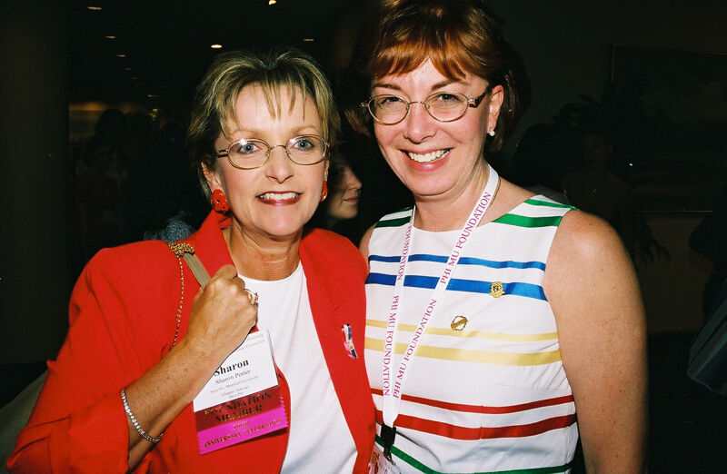 Sharon Porter and Nancy Campbell at Convention Photograph 2, July 4-8, 2002 (Image)