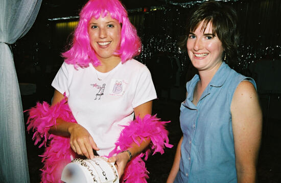 Paige and Unidentified at Convention Photograph, July 4-8, 2002 (image)