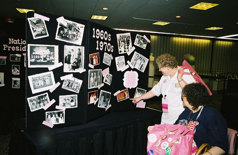 Kathy Bachsay and Mary Indianer by Convention Display Photograph 2, July 4-8, 2002 (Image)