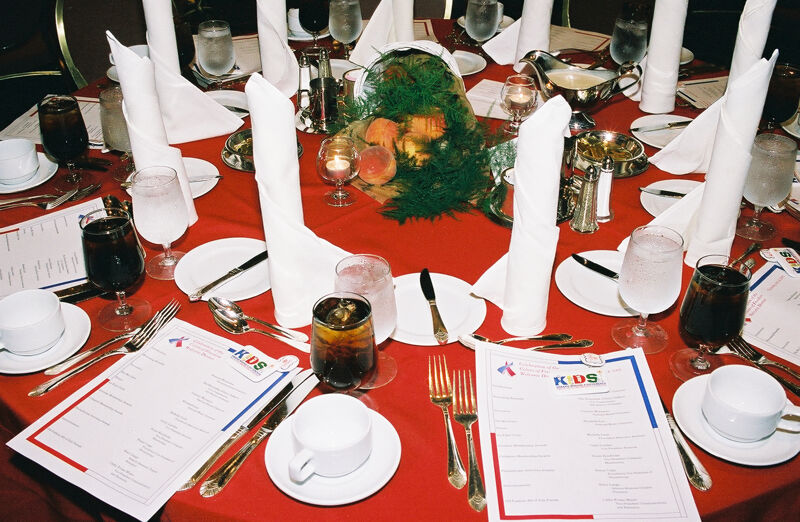 July 4 Convention Welcome Dinner Table Setting Photograph 1 Image