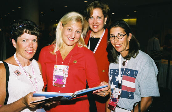 Straguzzi, Bridge, Unidentified, and Price at Convention Photograph 1, July 4-8, 2002 (image)