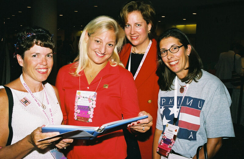 Straguzzi, Bridge, Unidentified, and Price at Convention Photograph 2, July 4-8, 2002 (Image)