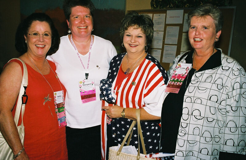 McCarty, Mohrmann, Williams, and King at Convention Photograph 2, July 4-8, 2002 (Image)